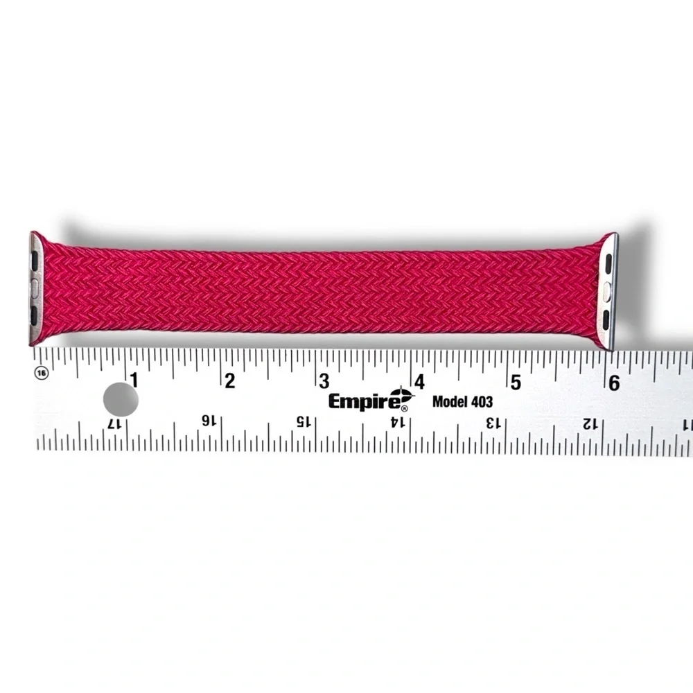 41mm Rasberry Braided Solo Loop - Size 8